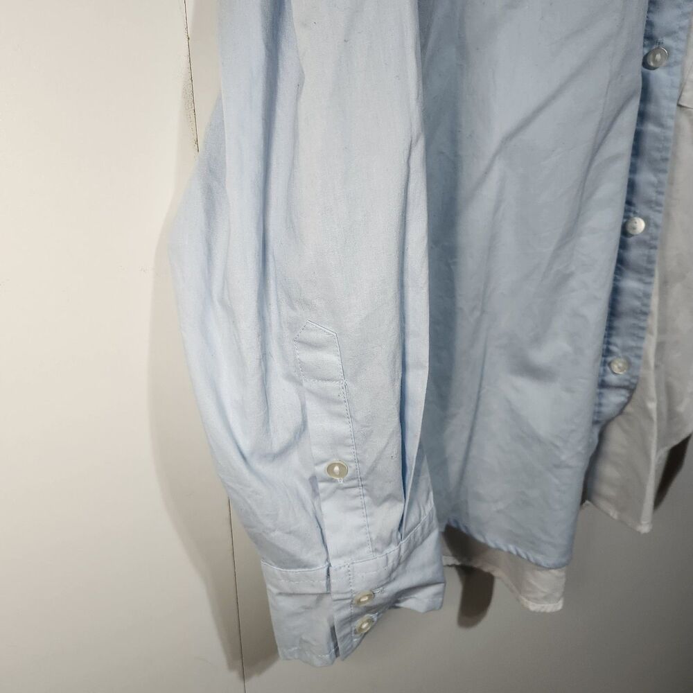 Abercrombie Fitch Colorblock Button Up Shirt Blue… - image 5